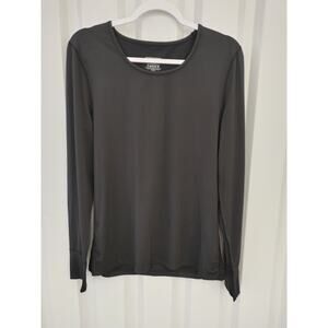 HOTTOTTIES Long Sleeve Pullover Top Finger Holes Black XL
